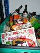 *Mixed box of Groceries containing Turkish Delight - Ciders - Shortbread etc