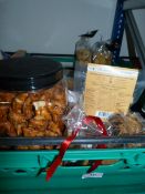 *Mixed box of Groceries containing Ciders - Popcorn - Marinades - Peanut Butter Pretzels etc