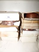 12 Oval Copper & Stainless Steel Balti Dishes