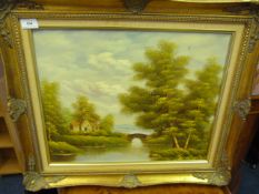 Gilt Framed Oil on Canvass