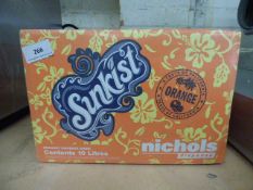 Carton of Nichols Orange Syrup