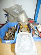 Assorted Plastic Component Drawers containing Ironmongery - Fixings etc