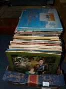 Box containing Assorted LP Records