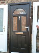 *UPVC Glazed Door - Black
