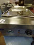 *Stainless Steel Ace Catering 2 Pot Bain Marie with Digital Display Ref E5