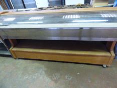 *Refrigerated Salad Bar with Simulated Granite Back and Perspex Cover