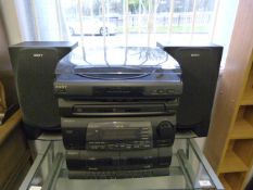 Sony LDT-G1 Music System with Turn Table and Speakers