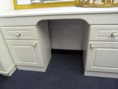 White Dressing Table with Porcelain Knobs
