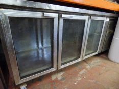 *Refrigerated Preparation Counter enclosed by 3 Glass Doors - Not Tested