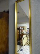Gilt Framed Rectangular Mirror