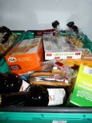 *Mixed box of Groceries containing Turkish Delight - Ciders - Shortbread etc