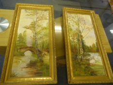 Pair of W Stanley Oils on Boards