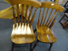 6 Slat Back Kitchen Chairs