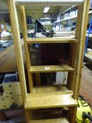 2 Pairs of Folding Wood Steps