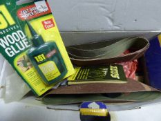 Sanding Belts, Wood Glue etc