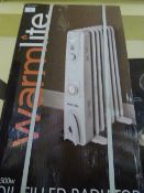Warm Light Oil Filled 1500w Radiator