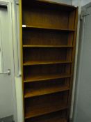 Open Fronted Teak Bookcase