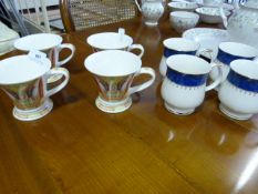 2 Sets of 4 China Mugs