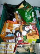 *Mixed box of Groceries containing Dry Roasted Peanuts - Ciders etc