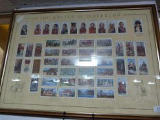 Framed Collection of Cigarette Cards