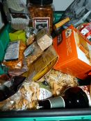 *Mixed box of Groceries containing Peanut Butter Pretzels - Christmas Biscuits - Hazelnut Cakes etc