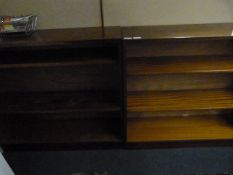 Pair of Mahogany Open Fronted Bookcases