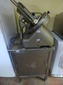 Berkels Meat Slicer on Stainless Steel Stand