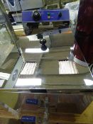 *Polished Chrome Single Basket Deep Fat Fryer - REF E16