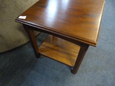 Mahogany Occasional Table with Undershelf