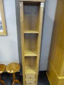 Limed Oak Shelving & Storage Unit