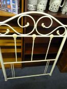 Tubular Steel Cream Headboard