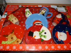 *XMAS MUG/PLATES 8PCE
