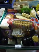 *Box containing Mixed Snacks - Nibbles - Ciders - Dressings etc