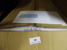 2 Boxes of Self Seal Size 110 x 220 Window Envelopes