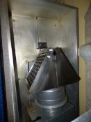 *7ft Stainless Steel Extraction Canopy complete with Grease Traps - Fan Motor and Ducting