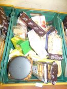 *Box containing Mixed Groceries including Marinades - Olive Bread - Chocolate Cake Mix - Turkish