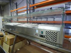 *Chef King Refrigerated Toppings Unit with Plate Glass Cover