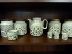 Set of Hornsea Pottery Jars - Teapot - etc