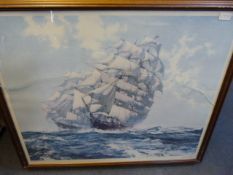 Framed Picture of A Tall Ship
