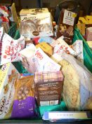 *Basket containing Various Groceries including Nuts - Meringues - etc