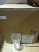 Box of Unbranded Half Pint Glasses