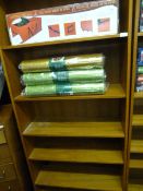 Mahogany Open Fronted Set of Bookshelves