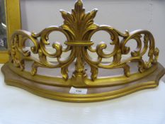 Gilded Half Round Bracket Shelf