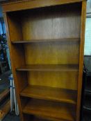 Open Fronted Mahogany Bookcase