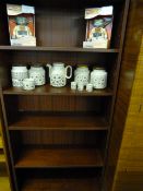 Mahogany Open Fronted Bookcase