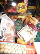 *Box containing Various Confectionery - Meringues - Crisps etc