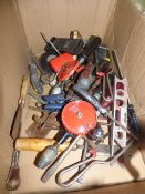 Box of Assorted Hand Tools