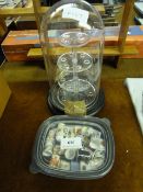 Collection of Thimbles on Stand