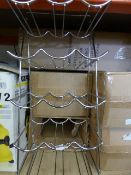 Chrome 15 Bottle Wine Rack