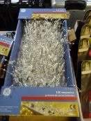 *100 Light Glitter Gem Garland